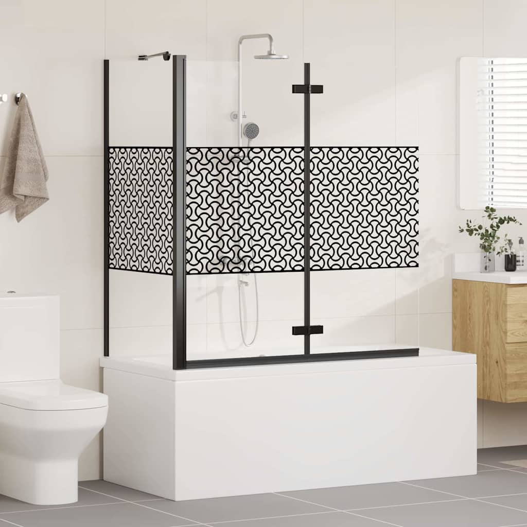 Enclosure para baño Geométrico Manual Negro 120 x 67 x 129 cm