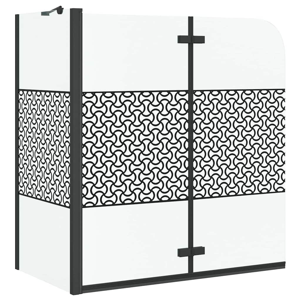 Enclosure para baño Geométrico Manual Negro 120 x 67 x 129 cm