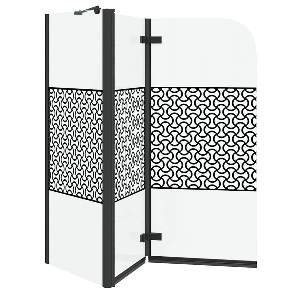 Enclosure para baño Geométrico Manual Negro 120 x 67 x 129 cm