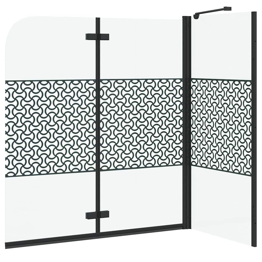 Enclosure para baño Geométrico Manual Negro 120 x 67 x 129 cm