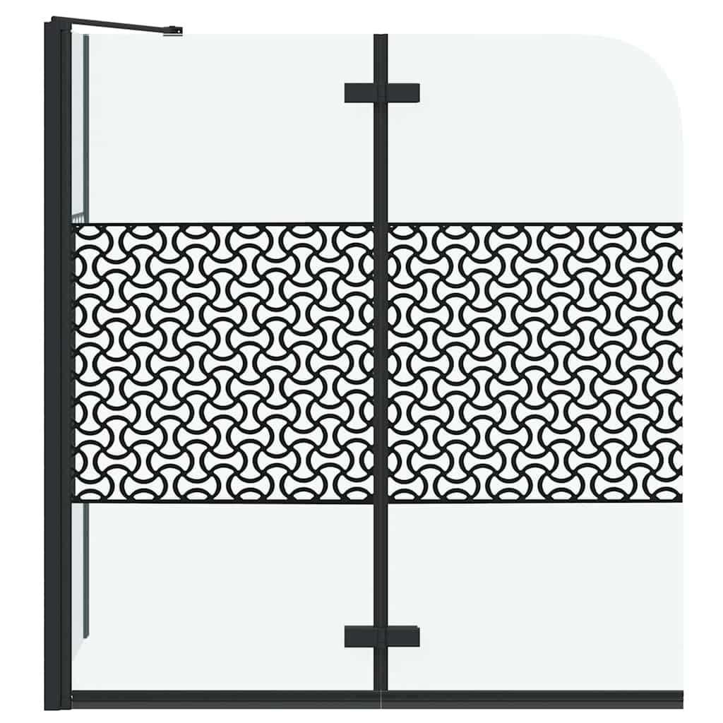 Enclosure para baño Geométrico Manual Negro 120 x 67 x 129 cm