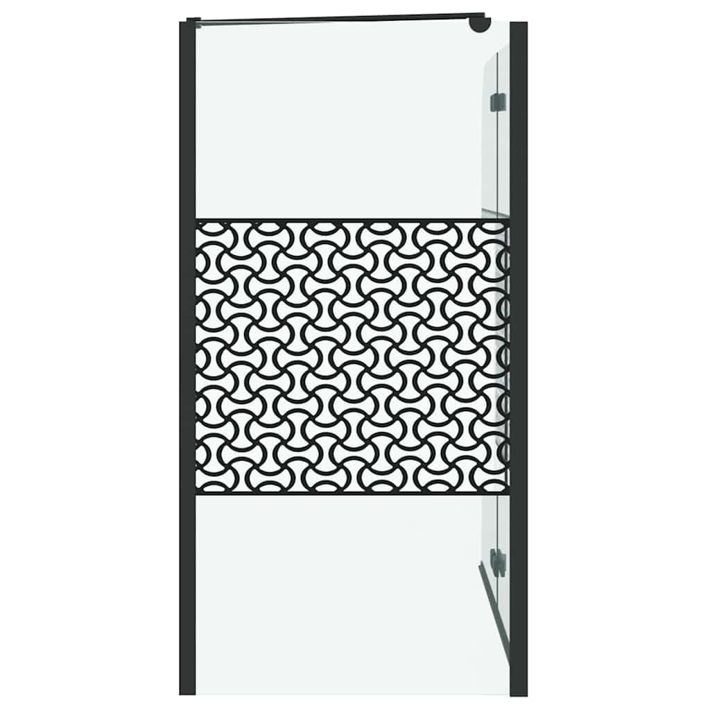 Enclosure para baño Geométrico Manual Negro 120 x 67 x 129 cm