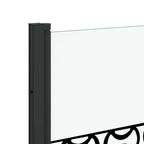 Enclosure de Ducha Manual Negro y Transparente 130 x 130 cm