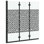 Enclosure de Ducha Manual Negro y Transparente 130 x 130 cm
