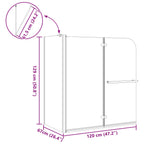 Enclosure de Ducha Bi-Folding Manual Transparente Oscuro