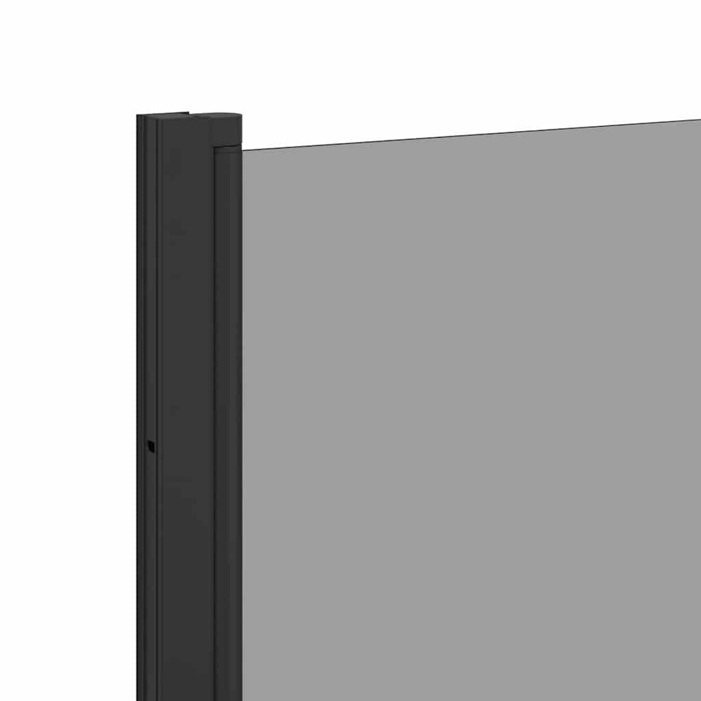 Pantalla de ducha de baño Negro 68 x 130 cm Vidrio templado