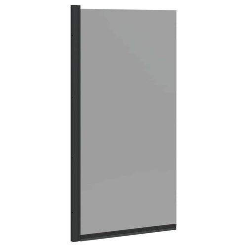 Pantalla de ducha de baño Negro 68 x 130 cm Vidrio templado