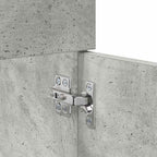 Mueble de lavabo con puerta Gris Concreto Madera de ingeniería
