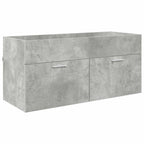 Mueble de lavabo con puerta Gris Concreto Madera de ingeniería