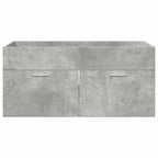Mueble de lavabo con puerta Gris Concreto Madera de ingeniería