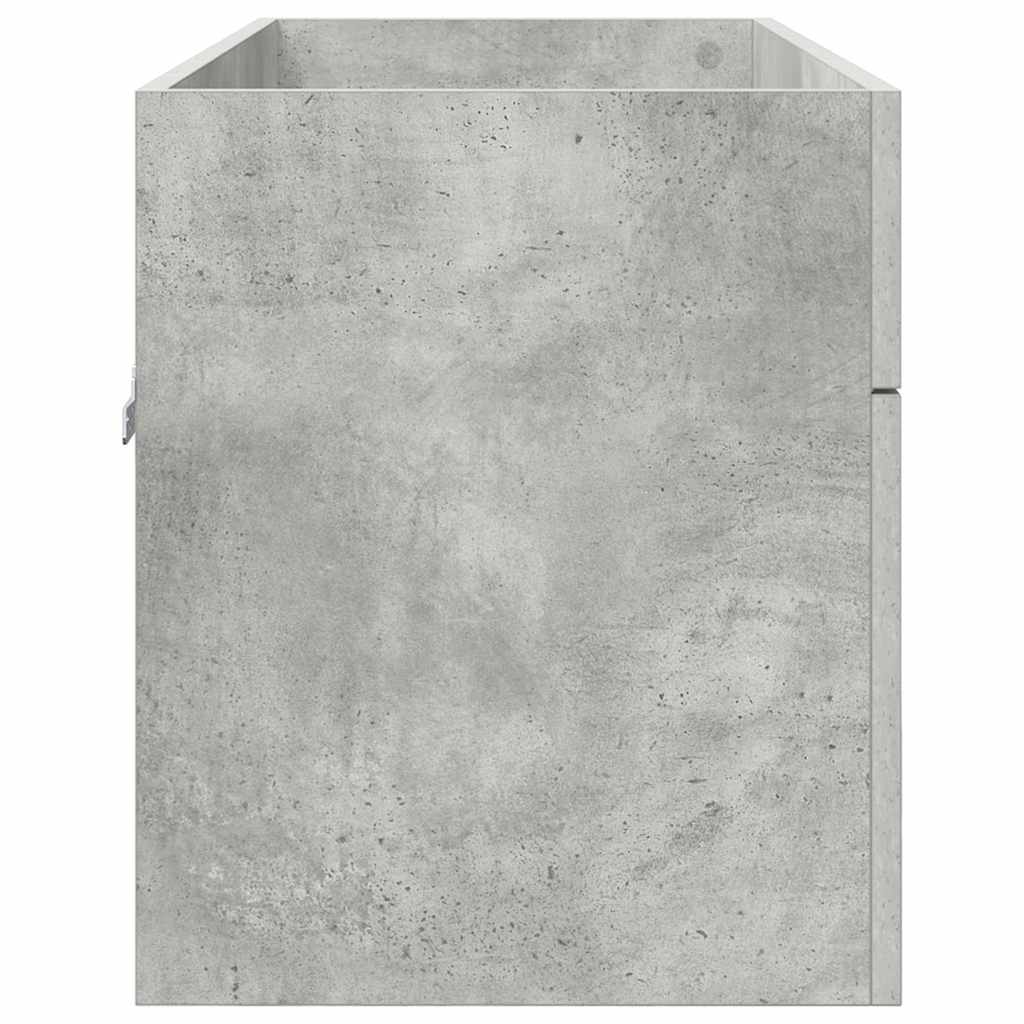 Mueble de lavabo con puerta Gris Concreto Madera de ingeniería