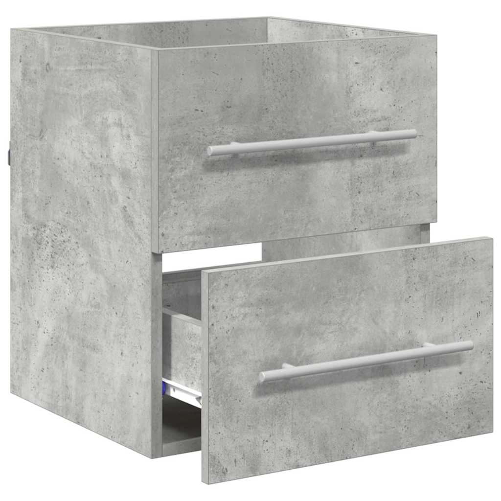 Mueble de lavabo con cajón Gris Concreto 38,5 x 41 x 48 cm