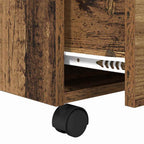 Mesa de Café con cajón Madera envejecida 55 x 55 x 45cm