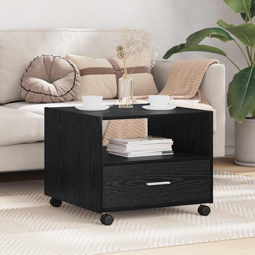 Coffee Table with Drawer Distressed Wood 55 x 55 x 45cm