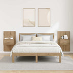 Armario de Noche 2 pcs Roble artesanal 50 x 32,5 x 80cm