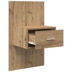 Armario de Noche 2 pcs Roble artesanal 50 x 32,5 x 80cm