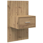 Armario de Noche 2 pcs Roble artesanal 50 x 32,5 x 80cm