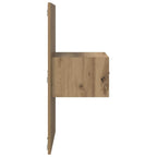 Armario de Noche 2 pcs Roble artesanal 50 x 32,5 x 80cm