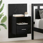Armario de Noche 2 pcs Roble artesanal 50 x 32,5 x 80cm