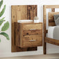 Armario de Noche Marrón 40 x 35 x 35 cm Madera de Acacia Sólida