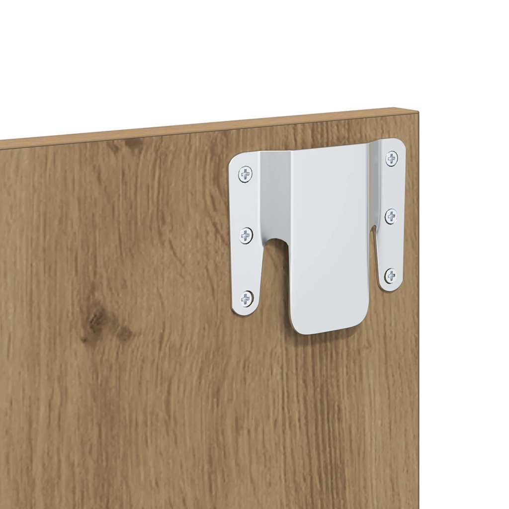 Armario de Noche 2 pcs Roble artesanal 50 x 32.5 x 80cm