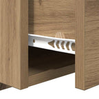Armario de Noche 2 pcs Roble artesanal 50 x 32.5 x 80cm