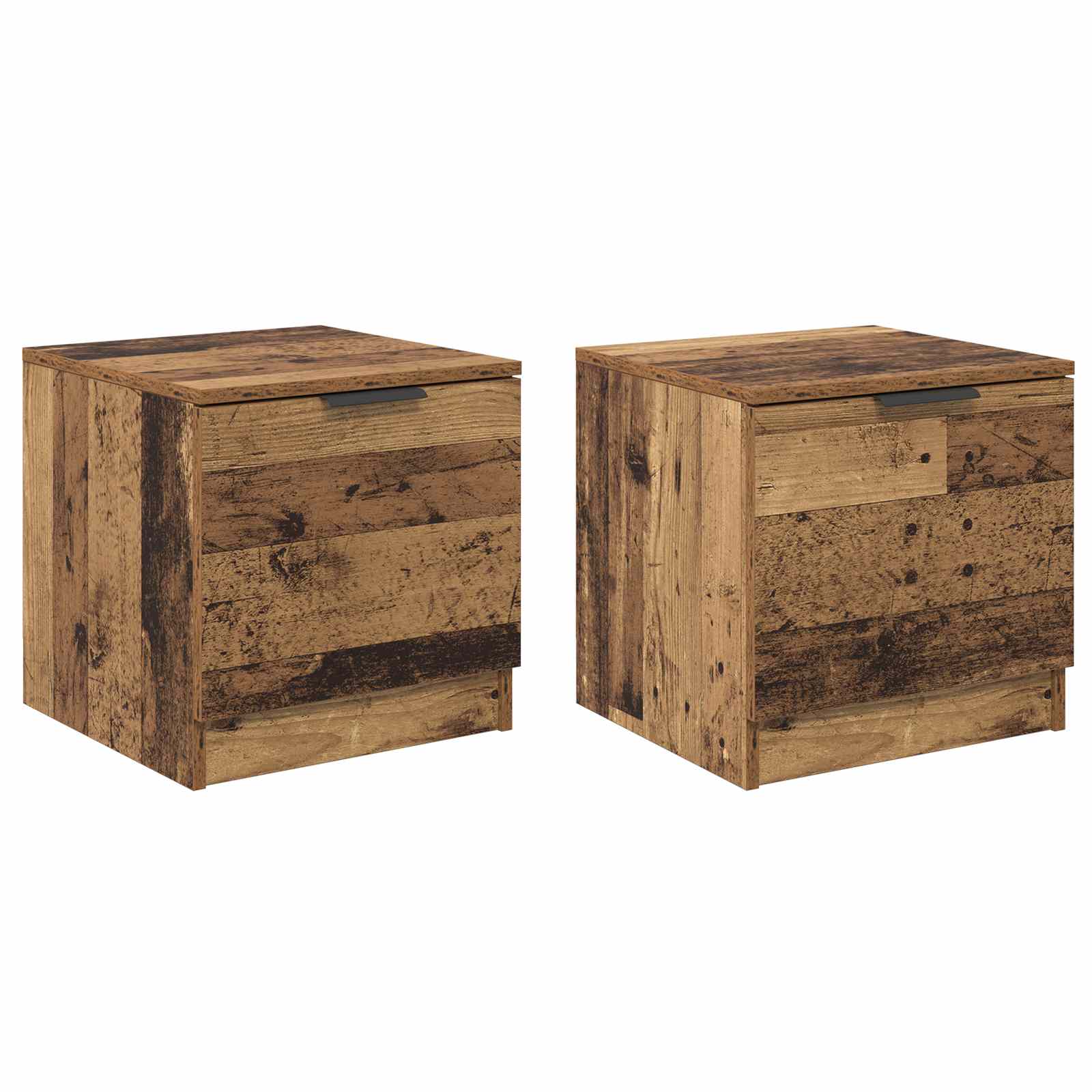 Mueble cama con cajón 2 pcs Madera vieja 40 x 39 x 40cm