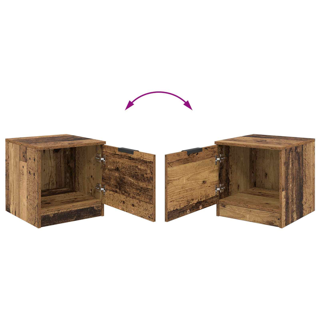Mueble cama con cajón 2 pcs Madera vieja 40 x 39 x 40cm
