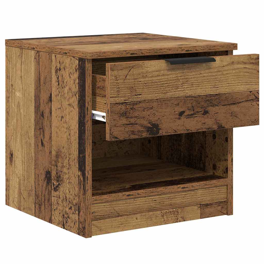 Mueble cama con cajón 2 pcs Madera vieja 40 x 39 x 40cm