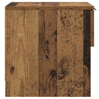 Mueble cama con cajón 2 pcs Madera vieja 40 x 39 x 40cm