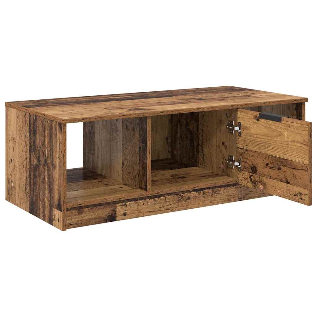 Mesa de Café con cajón Madera envejecida 102 x 50 x 36cm