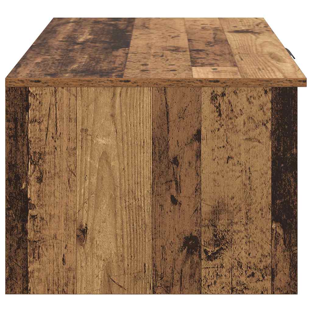Mesa de Café con cajón Madera envejecida 102 x 50 x 36cm