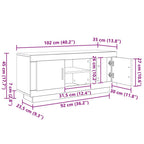 Gabinete de TV Madera Vieja 102 x 35 x 45 cm