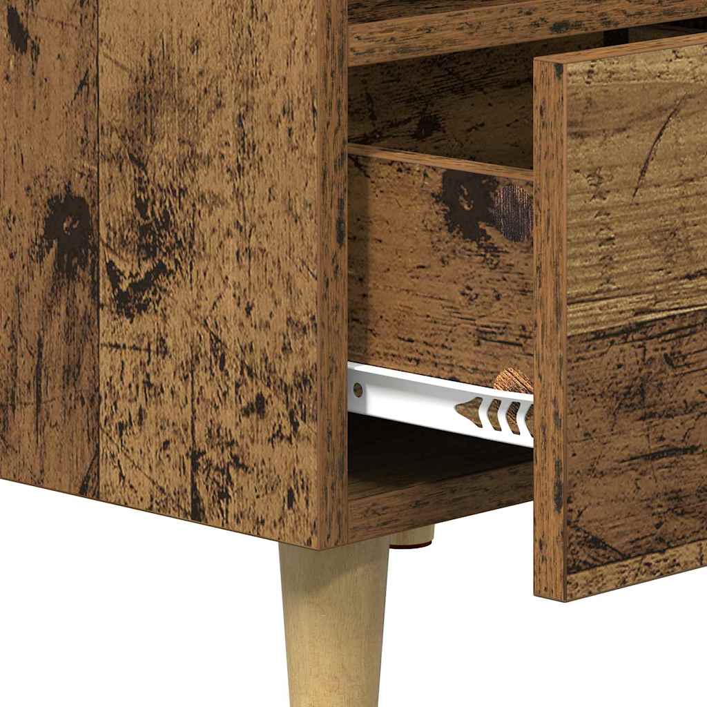 Mueble cama con cajón 2 pcs Madera vieja 40 x 35 x 47.5cm
