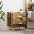 Mueble cama con cajón 2 pcs Madera vieja 40 x 35 x 47.5cm
