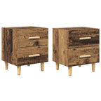 Mueble cama con cajón 2 pcs Madera vieja 40 x 35 x 47.5cm
