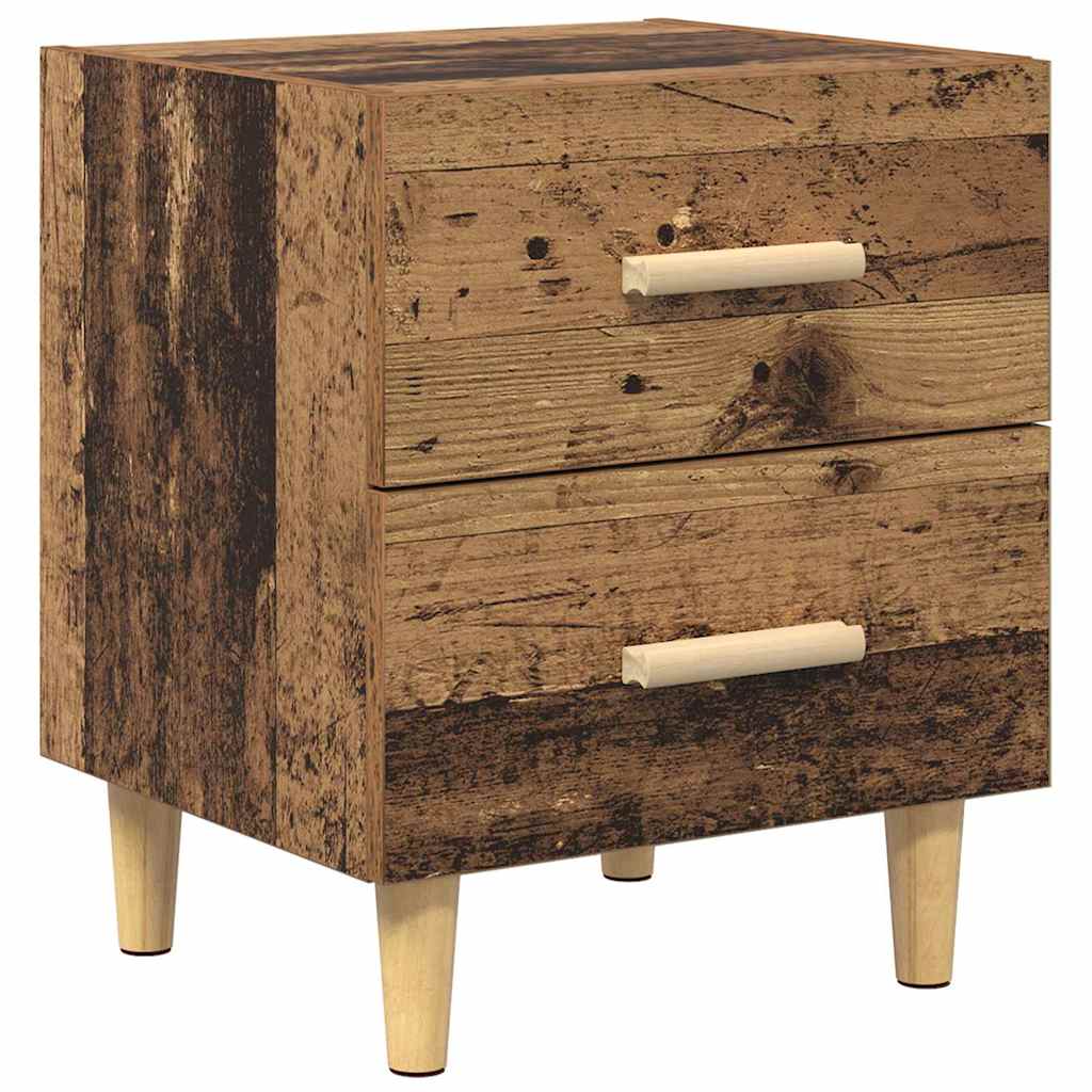 Mueble cama con cajón 2 pcs Madera vieja 40 x 35 x 47.5cm