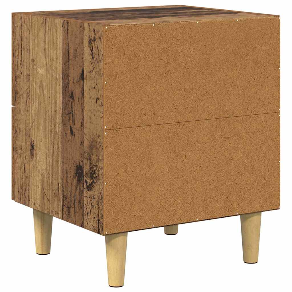Mueble cama con cajón 2 pcs Madera vieja 40 x 35 x 47.5cm