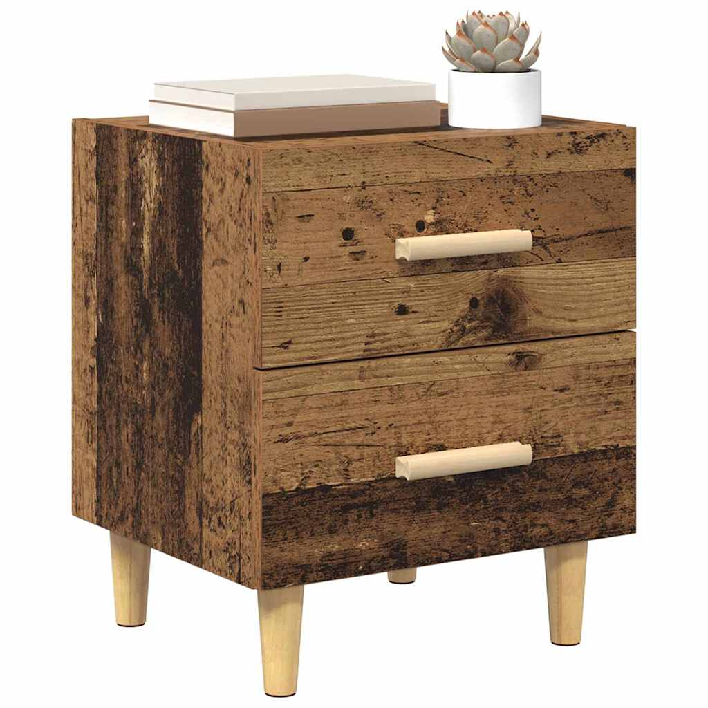 Mueble cama con cajón 2 pcs Madera vieja 40 x 35 x 47.5cm