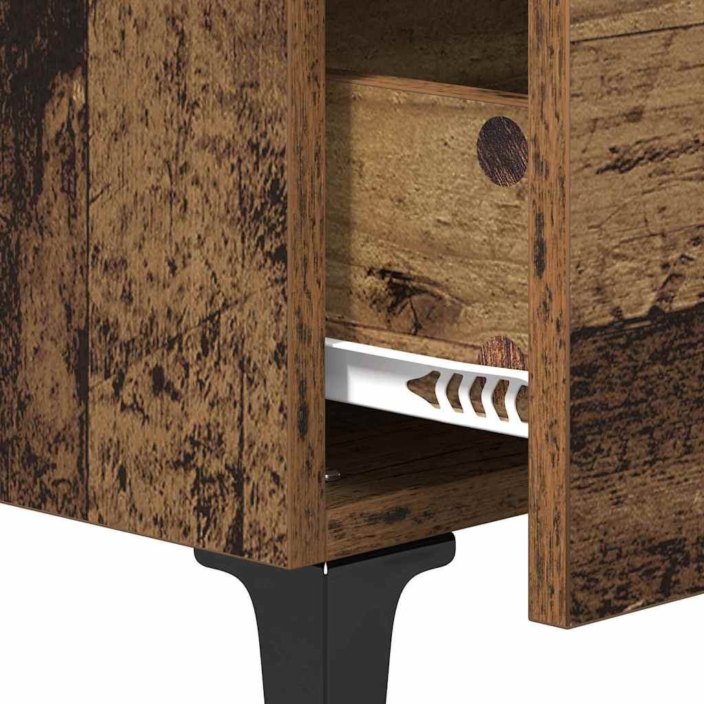 Mueble cama con cajón 2 pcs Madera vieja 40 x 35 x 47,5 cm