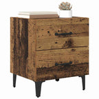 Mueble cama con cajón 2 pcs Madera vieja 40 x 35 x 47,5 cm