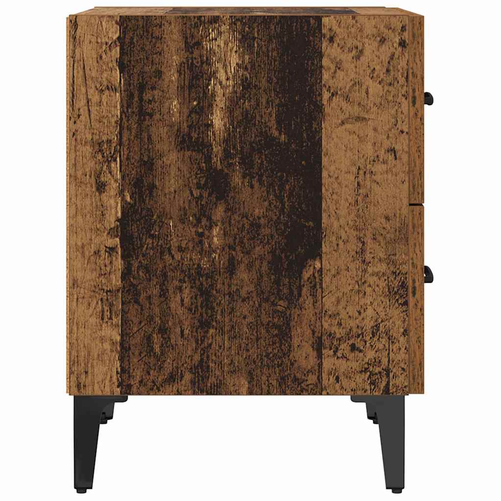 Mueble cama con cajón 2 pcs Madera vieja 40 x 35 x 47,5 cm