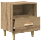 Armario de Noche 2 pcs Roble artesanal 40 x 35 x 47 cm