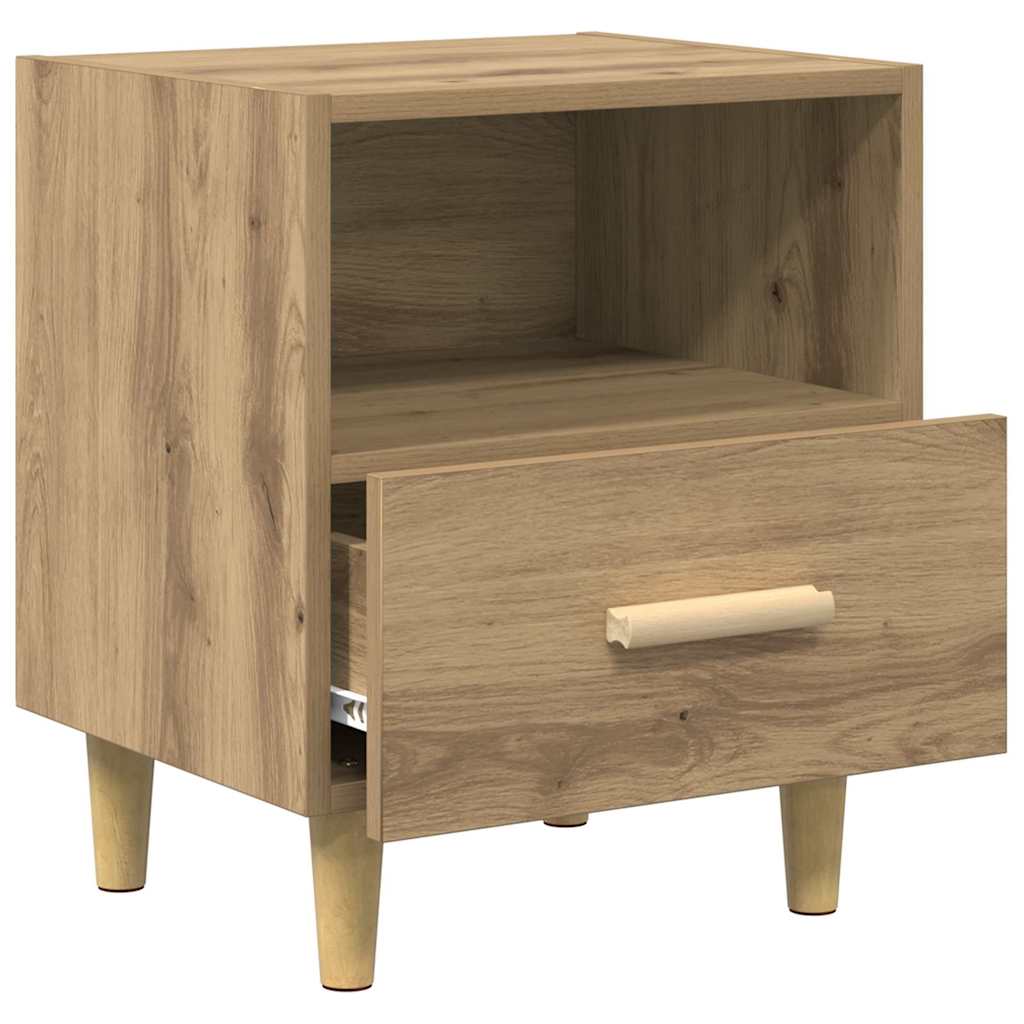 Armario de Noche 2 pcs Roble artesanal 40 x 35 x 47 cm