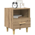 Armario de Noche 2 pcs Roble artesanal 40 x 35 x 47 cm
