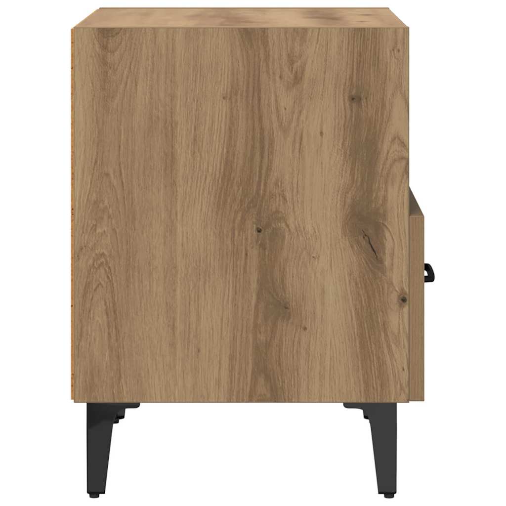 Armario de Noche 2 pcs Roble artesanal 40 x 35 x 47,5 cm