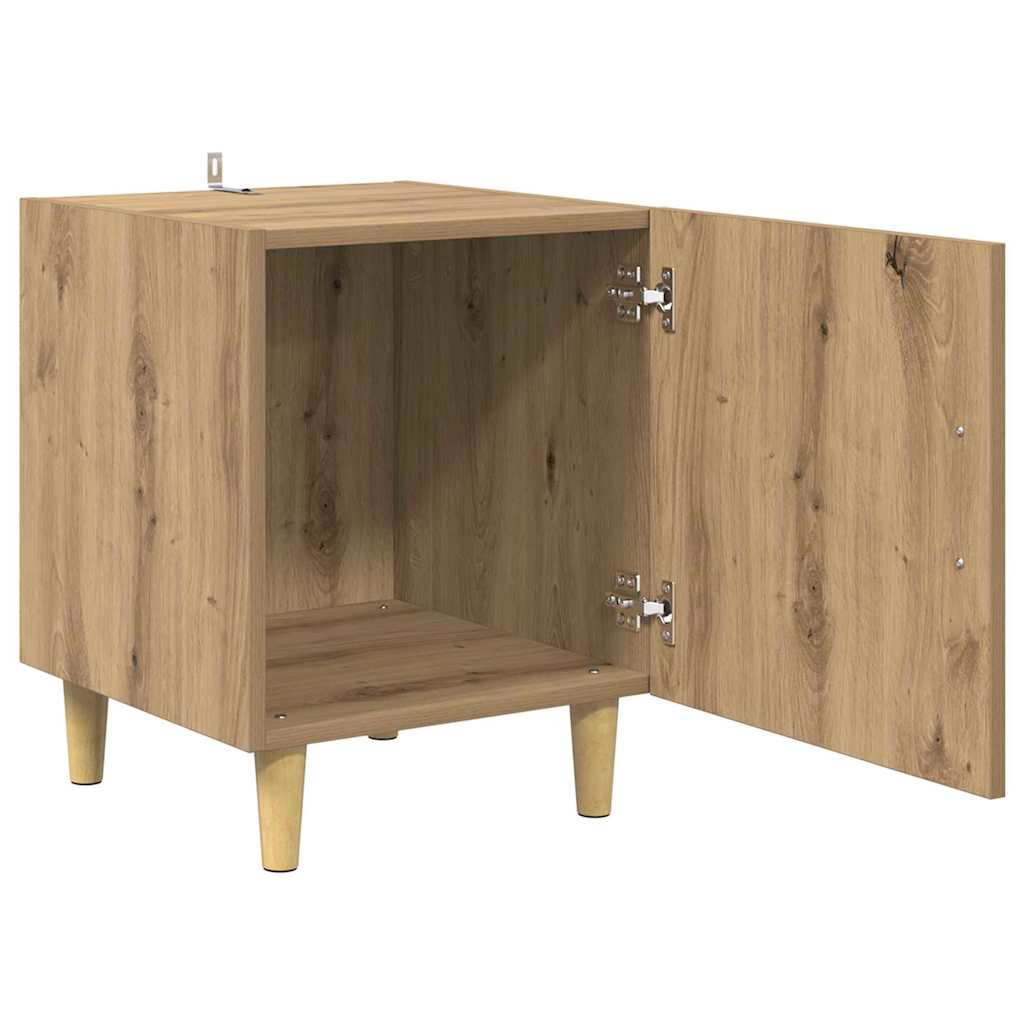 Armario de Noche 2 pcs Roble artesanal 40 x 40 x 50 cm