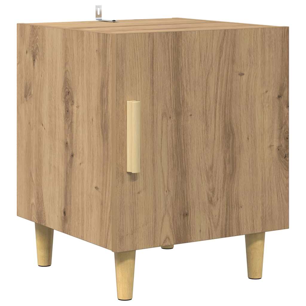 Armario de Noche 2 pcs Roble artesanal 40 x 40 x 50 cm