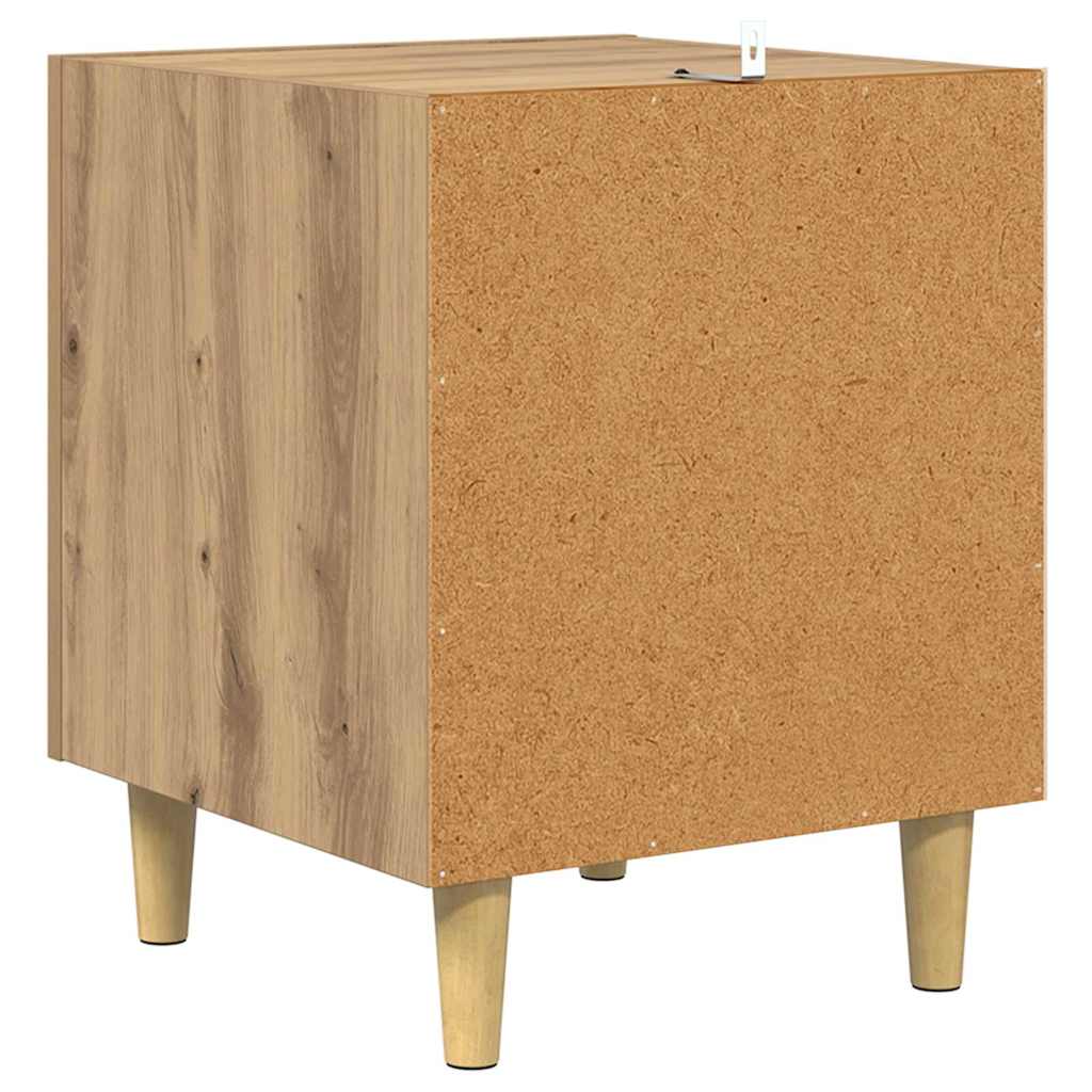 Armario de Noche 2 pcs Roble artesanal 40 x 40 x 50 cm