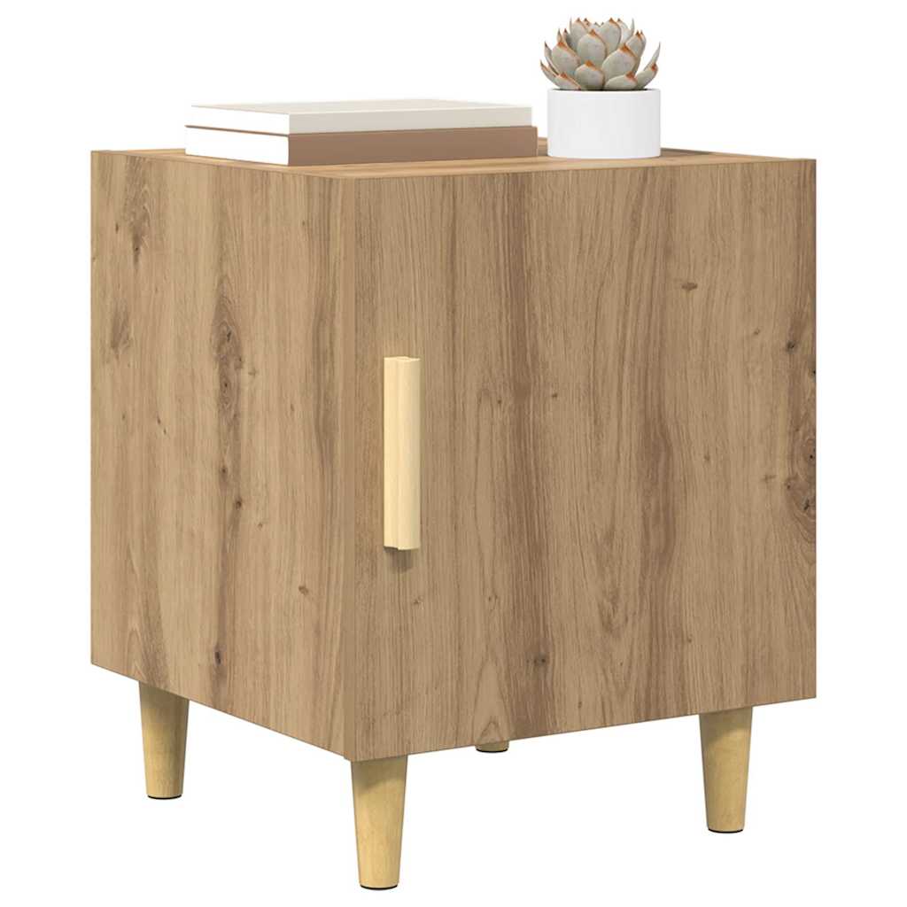 Armario de Noche 2 pcs Roble artesanal 40 x 40 x 50 cm